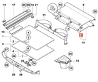 BMW Abdeckung Kindersitz-Befestigung Kofferraum E34 E46 E91 X3 NEU – Ansicht 4