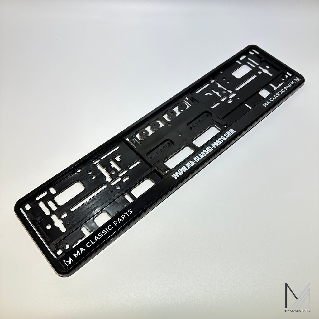 EU Kennzeichenhalter MA Classic Parts Schwarz NEU