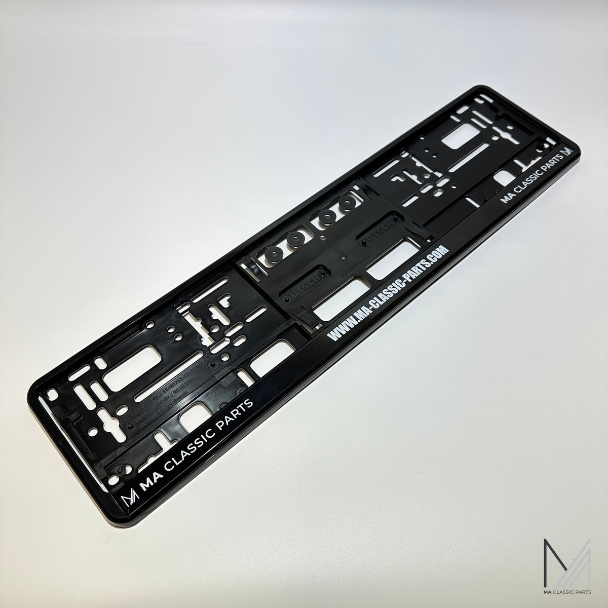 EU Kennzeichenhalter MA Classic Parts Schwarz NEU