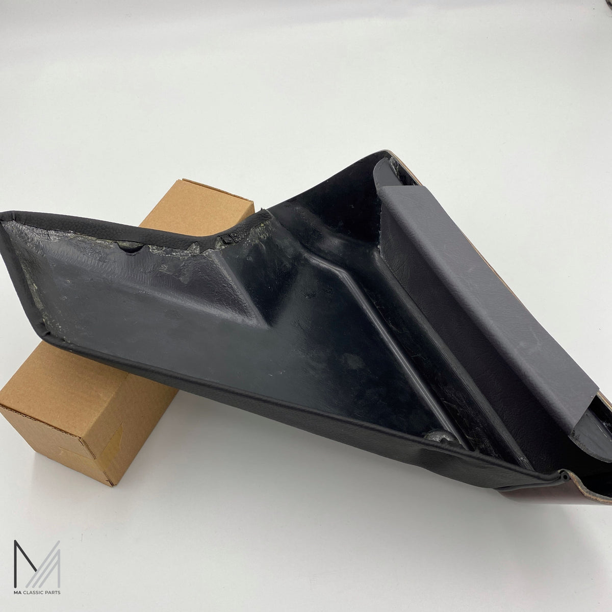 Telefonkonsole Mercedes Benz W124 Wurzelholz Leder Schwarz NEU – Ansicht 4