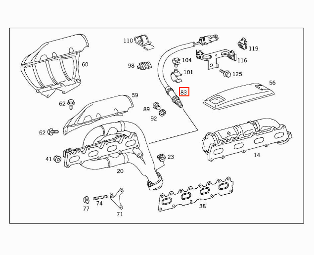 Mercedes-Benz Lambdasonde R170 W124 W202 W203 W210 – A0005409517 – Ansicht 3