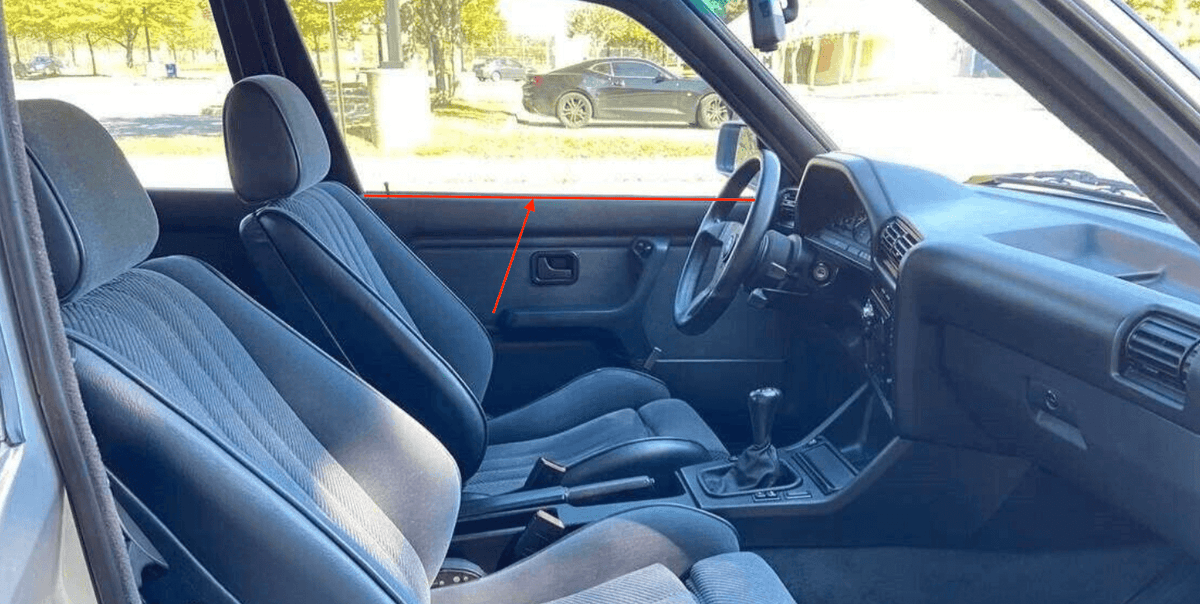 BMW Fensterschachtleiste innen Tür vorne Limousine E30 NEU – Ansicht 5