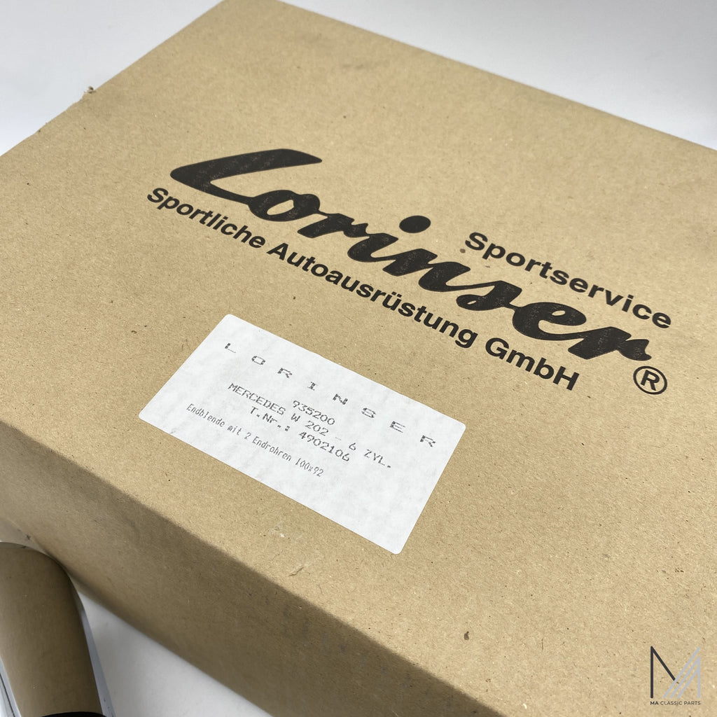 Lorinser W202 Endrohre Lorinser 2-flutig (6 Zylinder) NOS – Ansicht 5