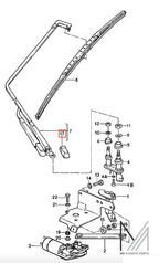 Porsche 911 928 964 Abdeckung Wischerarm – Ansicht 3