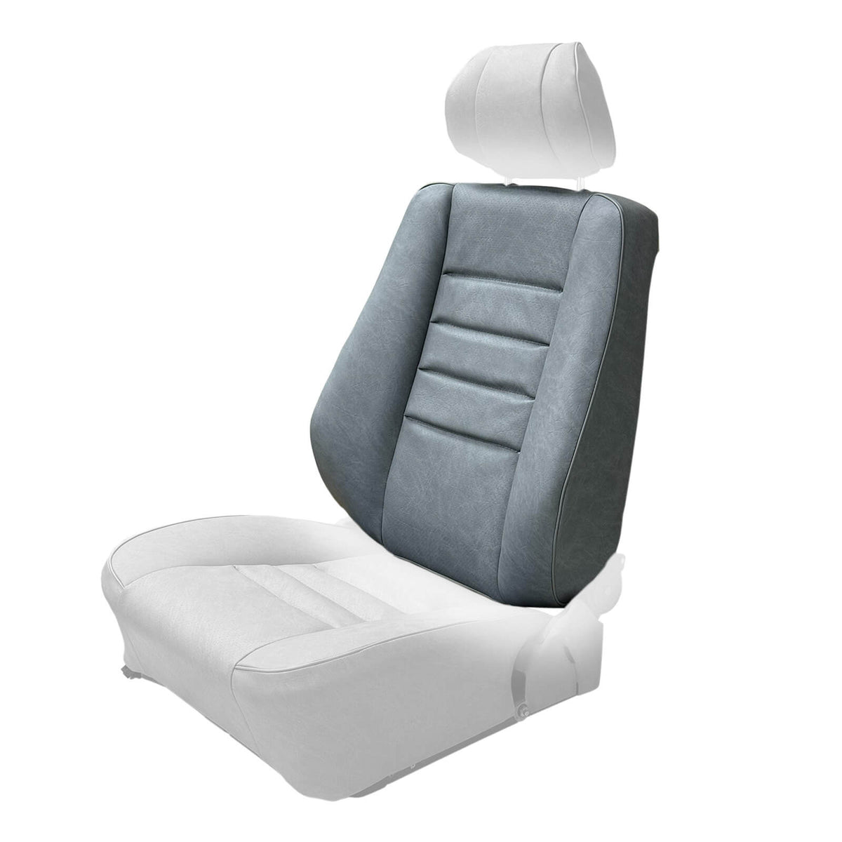 Mercedes-Benz Sitzbezug Rückenlehne vorne Echtleder C126 SEC NEU – A1269109032