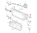 Porsche Türanschlag-Puffer Blende 911 997 Boxster Cayman 987 NEU – Ansicht 4