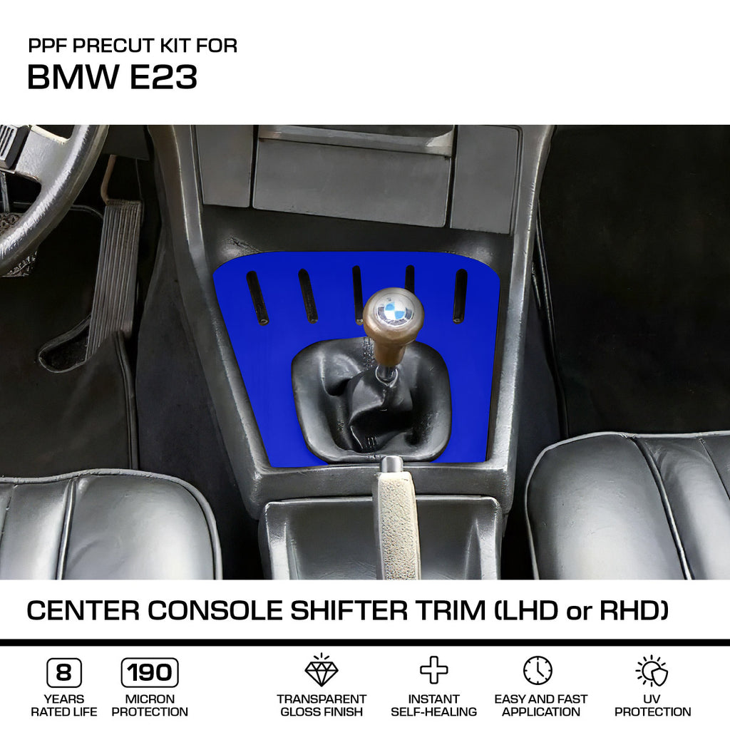 BMW PPF-Schutzfolie Schaltkulissen-Blende Mittelkonsole E23 NEU