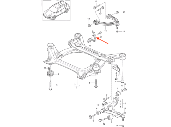 Porsche Cayenne Reparaturset verstellbar selbst-nivellierend Audi Q7 VW Touareg – Ansicht 4