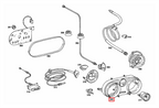Mercedes-Benz Tachoblende Kombiinstrument W114 W115 NEU – A1155423801 – Ansicht 5