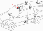 Mercedes-Benz Innenleuchte Dachkonsole Reparatursatz Hella W202 W208 W210 NEU – Ansicht 6