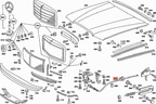 Mercedes-Benz Motorhauben-Entriegelungskabel W116 – A1168800259 – Ansicht 3