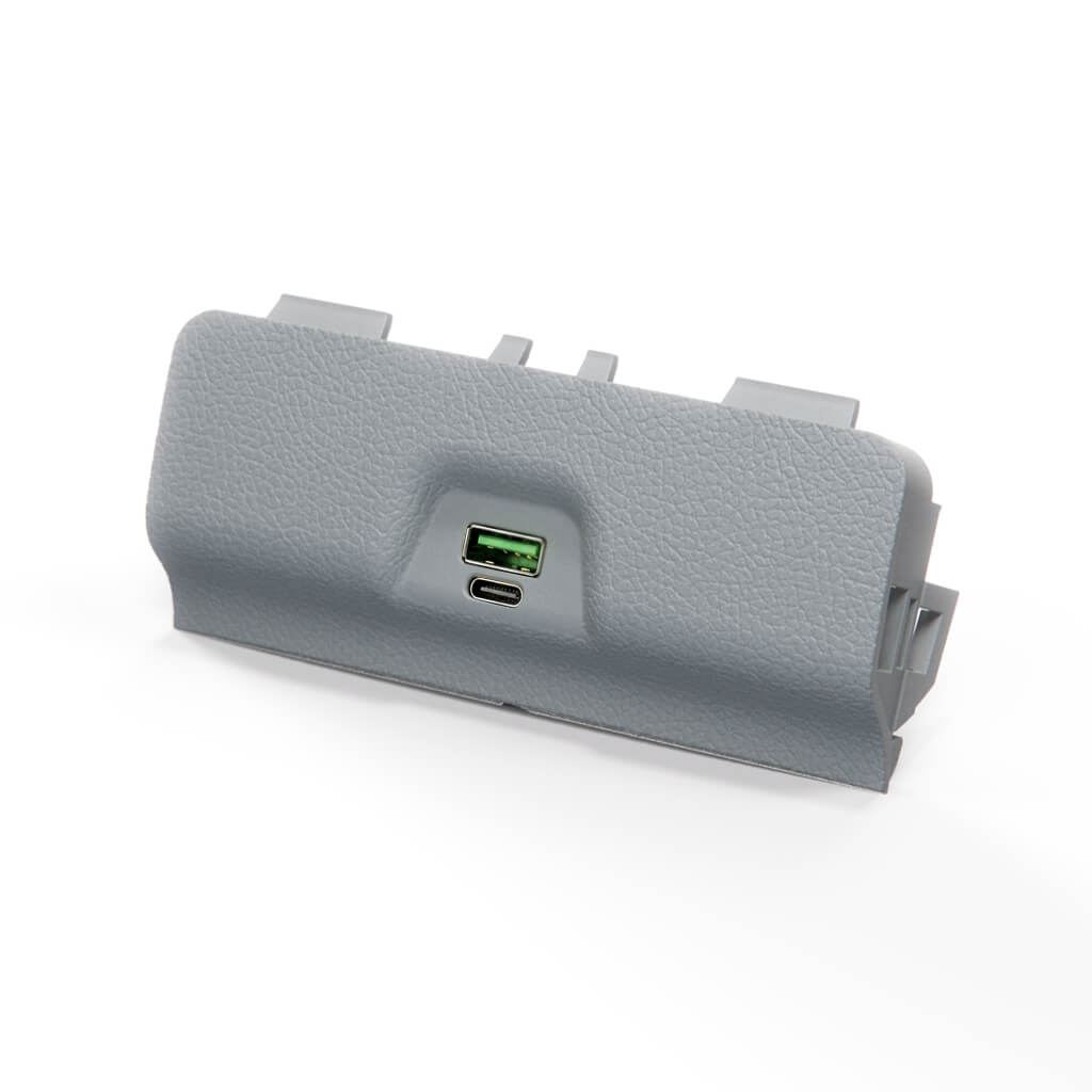 Audi Mittelkonsole hinten Blende mit USB-Ladegerät A4 B6 B7 NEU – Ansicht 9