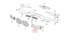 BMW E31 Vorne Stoßstange Luft Inlet Grill li. od. re. Schwarz – Ansicht 4