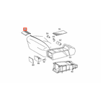 Mercedes-Benz Reparatursatz Schalterblende Mittelkonsolenbox hinten C140 NEU – A1408430200 – Ansicht 4