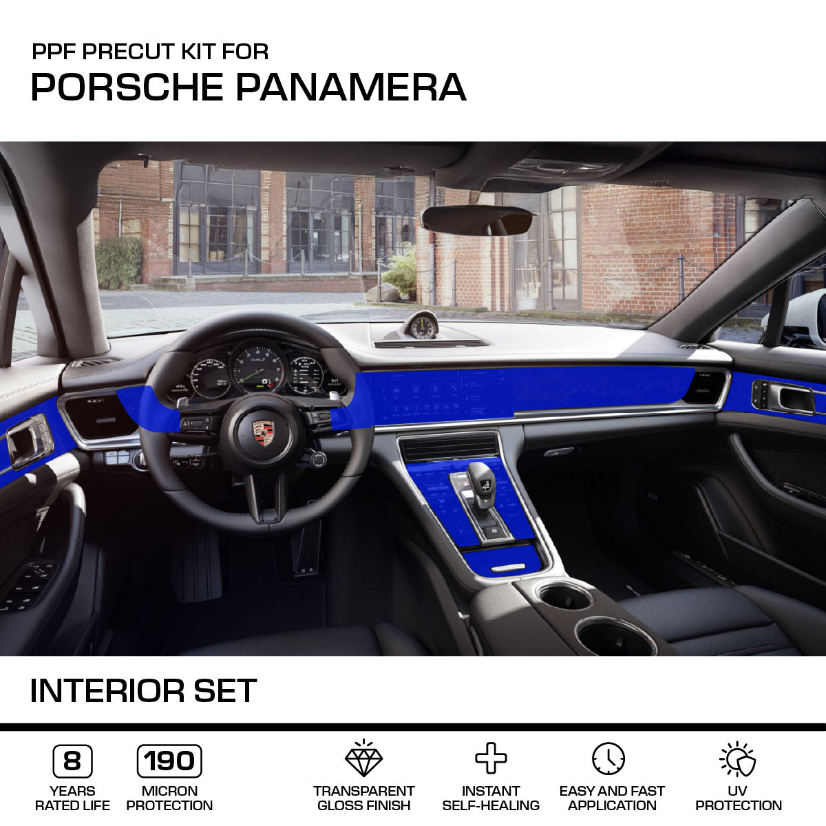 Porsche PPF-Schutzfolie Innenraum-Set Panamera NEU
