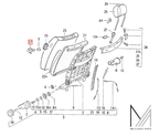 Porsche 911 Sitzentriegelungsknopf Set – Schwarz – Ansicht 4