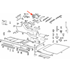 Mercedes-Benz Halter Klimabedienteil 3er-Satz W116 NEU – A1166830423 – Ansicht 4