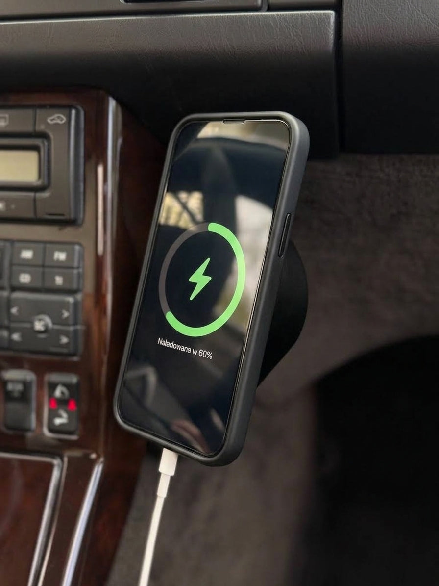 Mercedes-Benz Handyhalter MagSafe mit kabellosem Ladegerät Leder R129 SL NEU – Ansicht 2