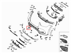 Mercedes-Benz Abschleppösenabdeckung GLE350 GLE450 GLE580 Schwarz – A1678856103 – Ansicht 4