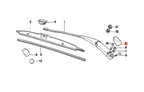 BMW E32 E34 Hinten Wischerarm Abdeckkappe Schwarz – Ansicht 4