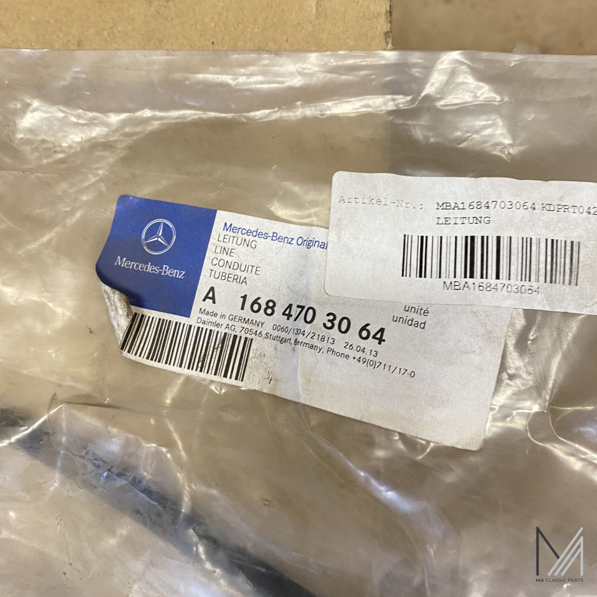 Mercedes-Benz W168 Kraftstoffleitung NOS – A1684703064 – Ansicht 2