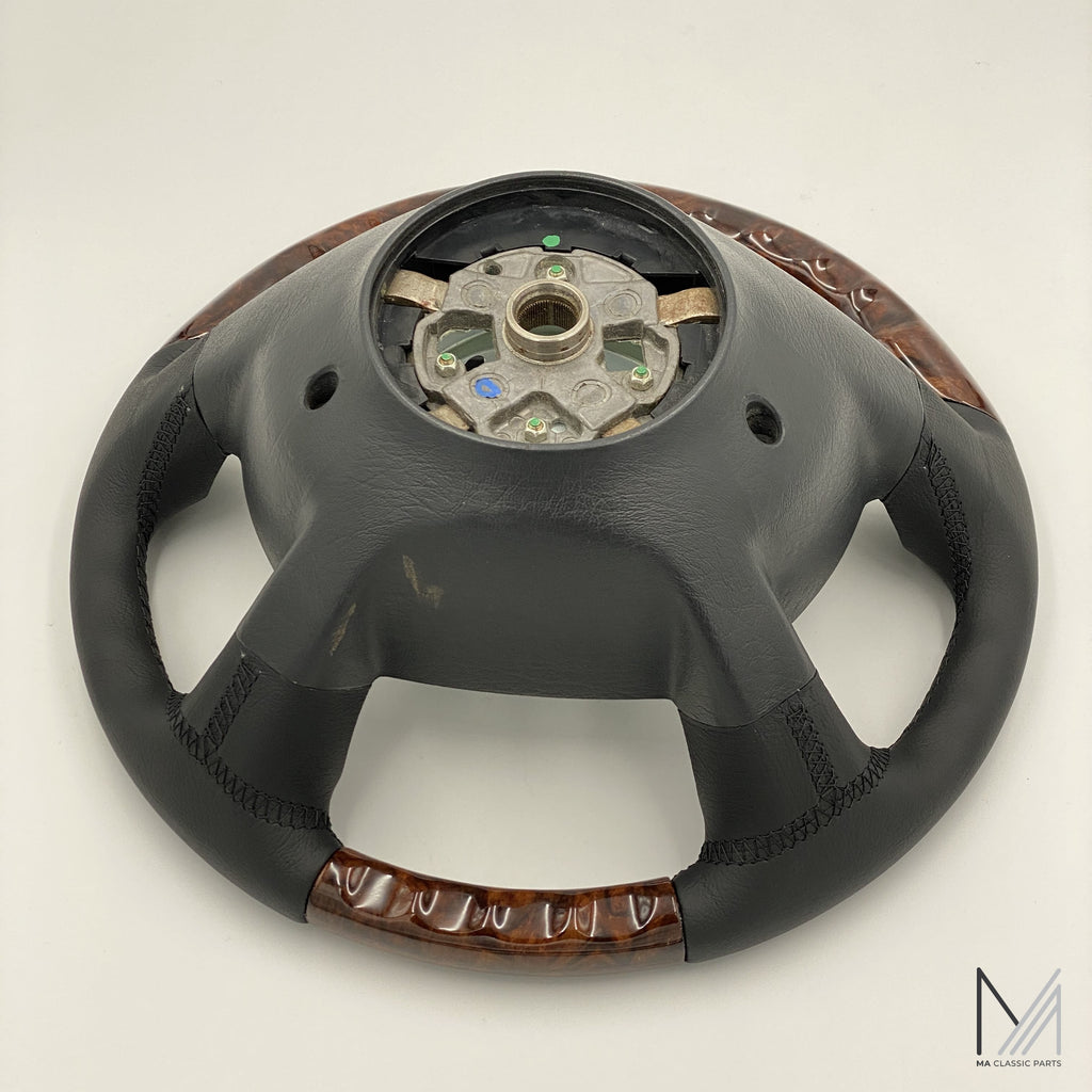 Mercedes Benz Lederlenkrad Wurzelholz ergonomisch R129 R170 W208 – Ansicht 5