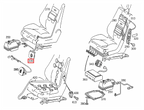 Mercedes-Benz Vorne Lumbar Bedien Schalter W215 W220 R230 – A2208000878 – Ansicht 4