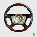 Mercedes Benz Lederlenkrad Wurzelholz ergonomisch W201 W124 R129 W463 W140
