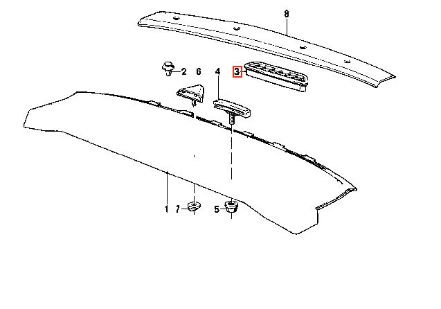 BMW E30 Hinten Deck Düse – Ansicht 14