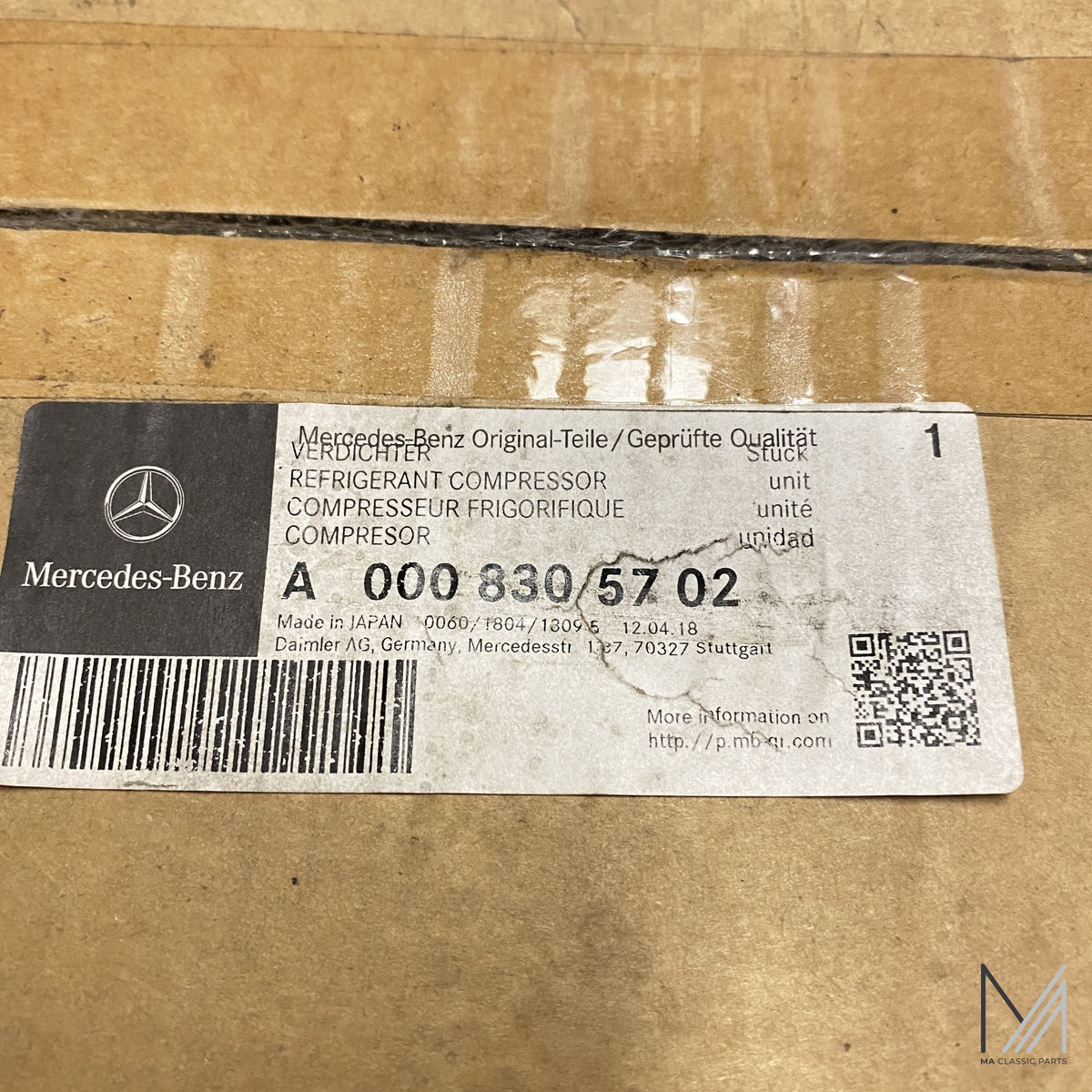 Mercedes-Benz Verdichter A0008305702 NOS – Ansicht 2