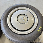 Mercedes-Benz W124 Stahlfelgen Satz 15 Zoll mit Radzierblenden + Winterreifen – A1244010924 – Ansicht 4