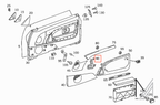 Mercedes-Benz R129 SL Sitzschalterabdeckung Set links & rechts Wurzelholz NEU – A1297273788 – Ansicht 3