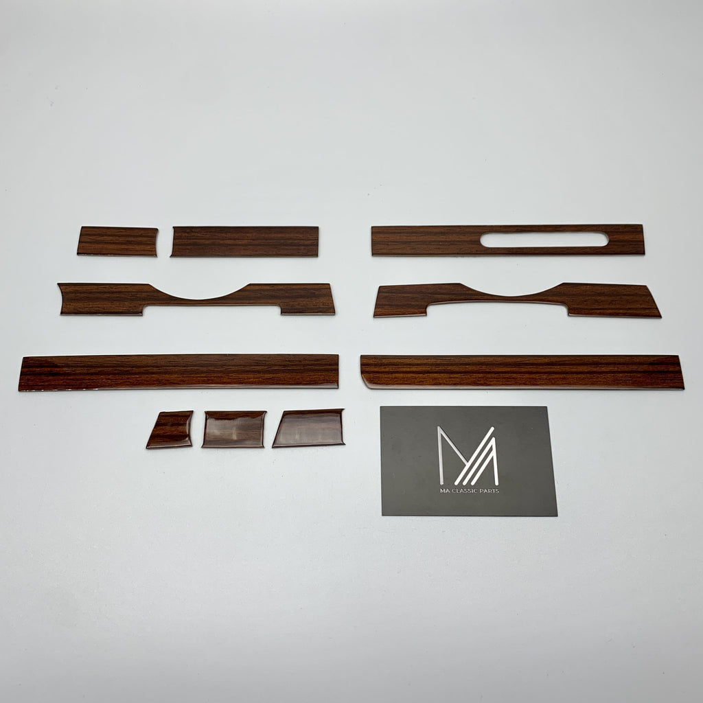 Holzleisten Armaturenbrett Set Zebrano R107 W107 EU & US Modell NEU