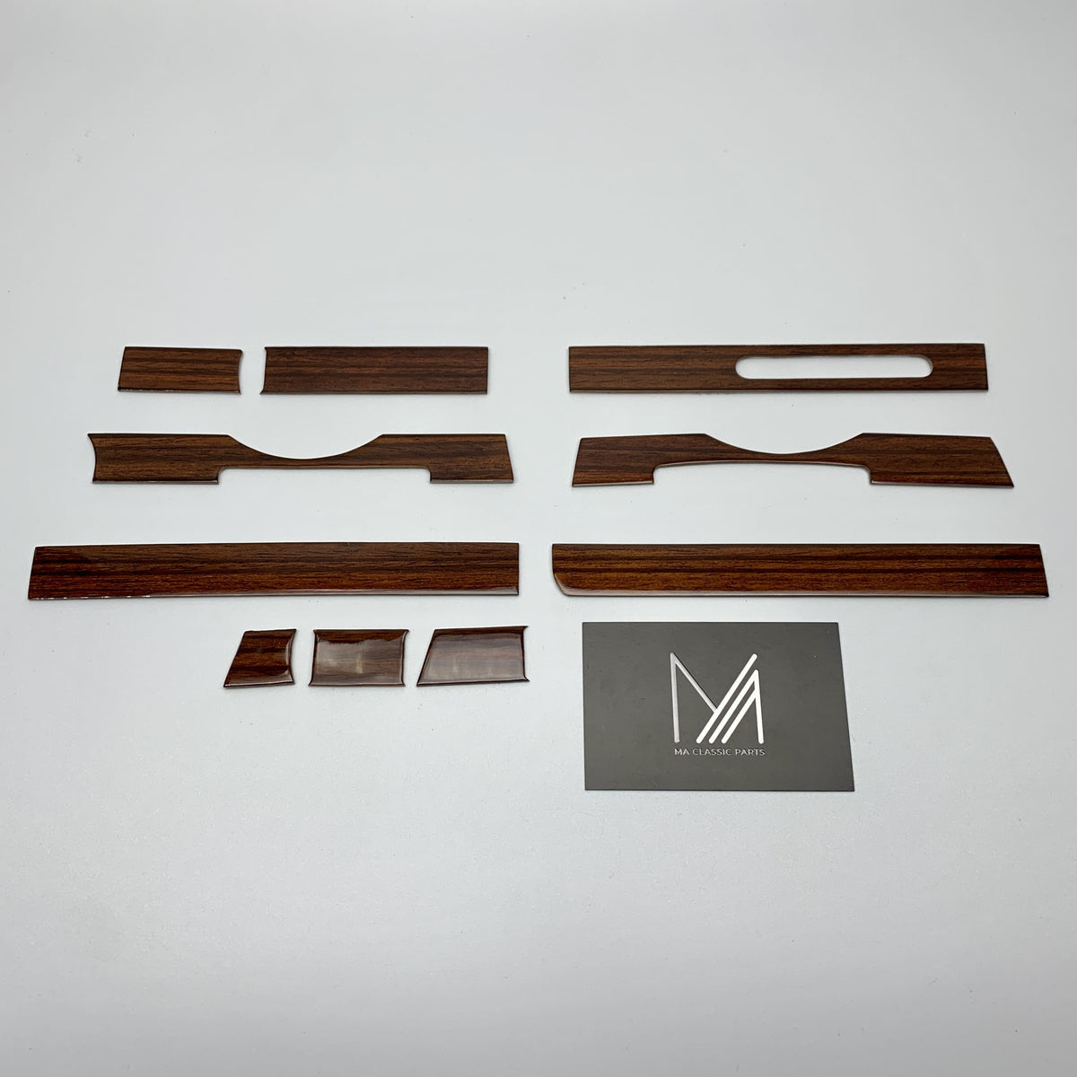 Holzleisten Armaturenbrett Set Zebrano R107 W107 EU & US Modell NEU