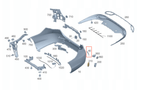 Mercedes-Benz Heckstoßstangen-Reflektor Links Rechts W205 C205 W177 – A0998208700 – Ansicht 6