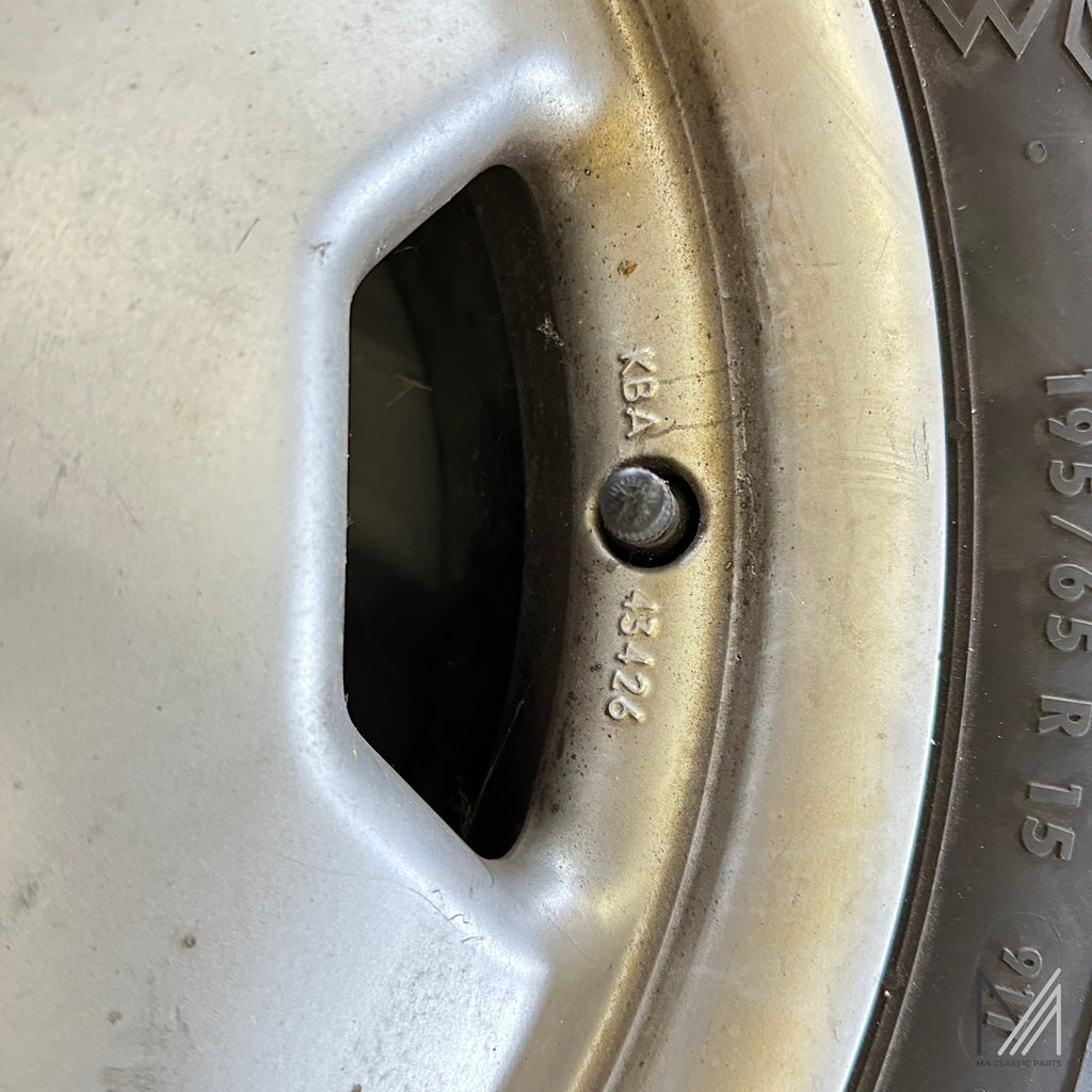 INTRA Alufelgen 3 Stück 7x15 KBA43126 Mercedes mit Winterreifen 195/65 R15 – Ansicht 5