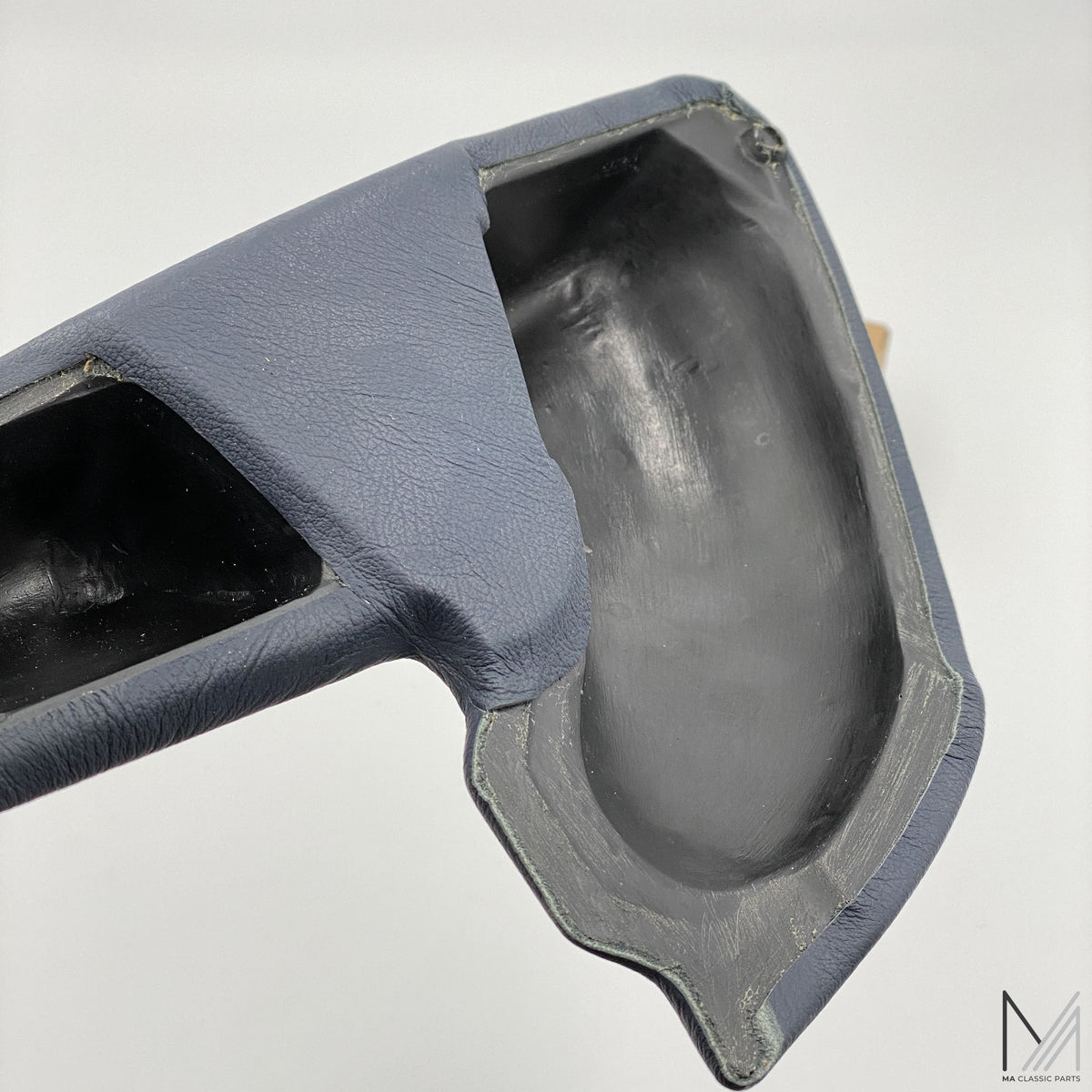 Telefonkonsole Mercedes Benz W201 Leder Blau NOS – Ansicht 2