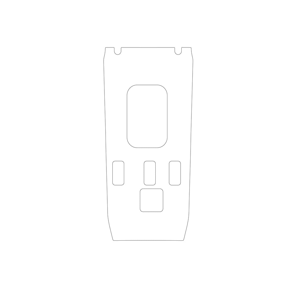 Mercedes-Benz Mittelkonsole Bedienblende Lackschutzfolie R107 NEU – A1076801008 – Ansicht 2
