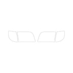 Mercedes-Benz Scheinwerfer-Schutzfolie PPF 2er-Satz W140 NEU – Ansicht 2