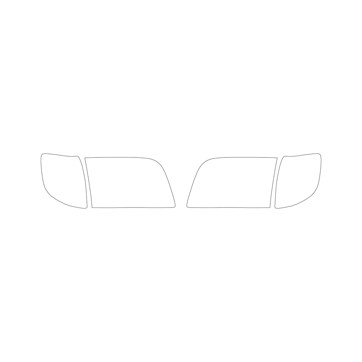Mercedes-Benz Scheinwerfer-Schutzfolie PPF 2er-Satz W140 NEU – Ansicht 2