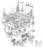 Porsche 911 928 930 944 Abdeckung Sitzknopf (1974–1985) – Ansicht 3