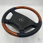 Mercedes Benz Lederlenkrad Zebrano W124 R129 W140 W201 W210 W463 – Ansicht 4