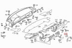 Mercedes-Benz diverse Modelle Zündung Ring Abdeckung Links- oder Rechtslenker – A1246800065 – Ansicht 3
