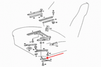 Mercedes-Benz Sitzverstellhebel Reparatur-Satz W114 W115 W116 W123 NEU – A1169100271 – Ansicht 4