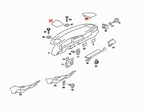 Mercedes-Benz W201 Armaturenbrett-Lautsprecher-Abdeckung li. od. re. Schwarz – A2016800139 – Ansicht 6