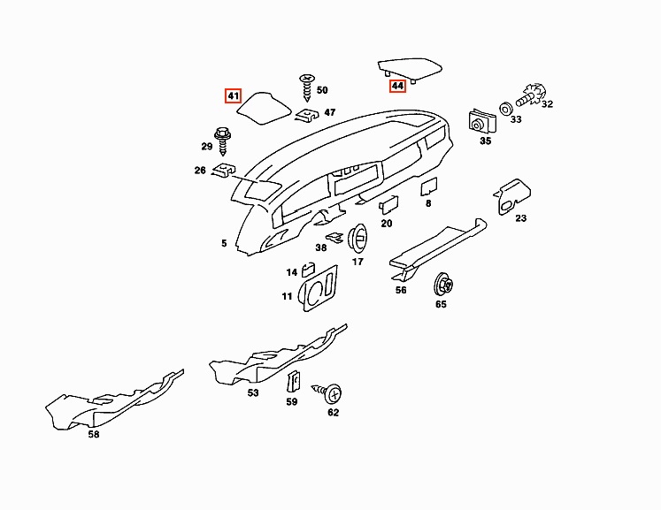 Mercedes-Benz W201 Armaturenbrett-Lautsprecher-Abdeckung li. od. re. Schwarz – A2016800139 – Ansicht 6