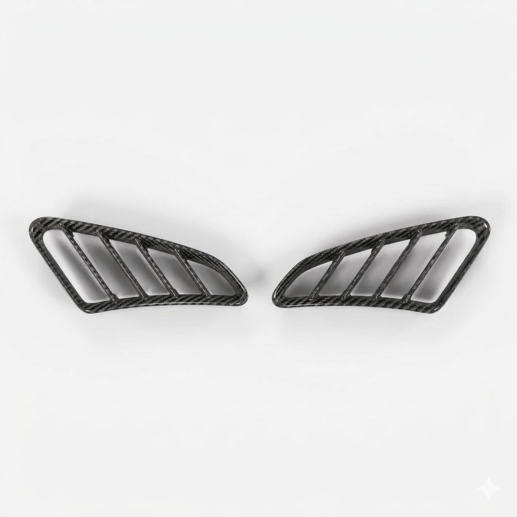 Porsche Carbon Lufteinlassgitter 2er-Satz Boxster 987 NEU – Ansicht 2