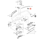 Porsche Defroster-Luftgitter Armaturenbrett 2er-Satz Boxster 986 987 Cayman NEU – Ansicht 4