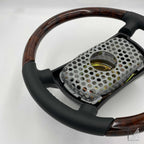 Mercedes-Benz W126 W123 W460 Lederlenkrad Wurzelholz – Ansicht 5