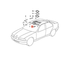 BMW Verkleidung manuelles Schiebedach E36 NEU – Ansicht 4